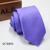 Corbata de Color Sólido Estrecha Estilo Coreano para Hombre Modelo Nuevo 1200 Puntos 6cm Ropa Formal Venta al por Mayor Negocio Camisa de Traje de Moda