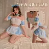 Lencería Sexy, Uniforme de Sirvienta Pura Pasión, Traje de Sirvienta Sexy y Lindo, Pijama de Tentación No Necesita Quitarse, Traje Grande para Mostrar Pechos Pequeños