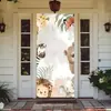 Temu Amazon Shein Fornecimento Exclusivo Transfronteiriço de Capa Decorativa de Porta de Quarto Elástica de Peça Única, Capa de Porta com Tema de Animal Fácil de Instalar