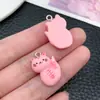 Accesorios de Joyería de Resina de Gatito Lindo de Cinco Colores de Dibujos Animados Transfronterizos Colgante para Bolso Hecho a Mano DIY Colgante para Llavero