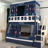 Cama trapezoidal para el hogar, cortina de cama de doble capa, integrada para sombrear, mosquitero trapezoidal para niños, a prueba de polvo, Cabaña