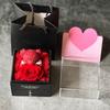 Caja de Regalo de Flor Preservada Oso de Rosas Cajón Collar Anillo Joyero Regalo del Día de San Valentín Chino para Novia y Esposa