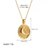 Europa y Estados Unidos acero inoxidable transfronterizo oro de 18 quilates sólido etiqueta pequeña incrustada colgante de circón cadena de clavícula simple collar apilado
