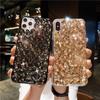 Funda para Teléfono iPhone12345 con Diamantes Completos y Pedrería de Camelia Apple 16 Funda Todo Incluido Borde Suave XSmax