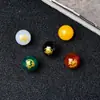 Ágata natural cinco elementos ocho trigramas cinco dioses guardianes bestia dorada cuentas sueltas falta de oro madera agua fuego tierra array de siete estrellas accesorios