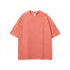 Nuevo Producto de Manga Corta 275g Tono Tierra Holgado Camiseta de Manga Corta Lisa para Hombre Niebla Algodón Puro Marca Trendy para Hombre Ropa para Hombre Tallas Grandes