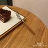 Estilo Ins Cuchillo y Tenedor Madera Coreana Grano Largo Mango Cuchara Acero Inoxidable Vajilla Tenedor y Cuchara Exquisito Mango de Madera Cuchara de Postre para Mujeres