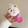 Urso de Pudim de Pelúcia Outono e Inverno ~ Presilha Bico de Pato Fofa Grampo de Cabelo Grande Adorno de Cabeça Novo Pelúcia Coração de Menina Versão Coreana Popular