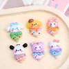 Caramelo Animal Haba Helado Dibujos Animados Accesorios DIY Pegamento Crema Resina Piezas Pequeñas Material Kit para Pasador de Pelo