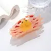 Presilha de Cabelo Acetato Novo Estilo Oceano Caranguejo e Estrela do Mar com Design de Alta Qualidade, Pinça de Cabelo Shark Clip de Luxo Leve Acessório de Cabelo para Mulheres