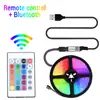Kit de tira de luz LED con control remoto Bluetooth de bajo voltaje 5V, barra de luz de ambiente para fondo de TV 5050RGBW, luces KTV
