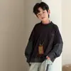 Sudadera de manga larga para niño, nueva moda primavera y otoño 2026, top tipo dos piezas de calle para niños, camiseta de moda de otoño para niños grandes