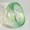 Pulseira Larga Geométrica Redonda Iridescente a Laser em Resina Yongge Jewelry Fashionável Exagerada Ins com Pérola Brilhante