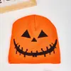 Gorro de Punto Estilo Americano para Mujer, Protección para los Oídos de Halloween, Adorable Piel Sintética de Visón, Gorro Cálido, Diseño de Calabaza, Otoño e Invierno Original