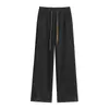 Pantalones vaqueros de pierna ancha para mujer para primavera y otoño, de cintura alta, adelgazantes, casuales de pierna recta, pantalones de invierno para mujer, versión estrecha, corte holgado, forrados de polar, engrosados