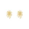 Aretes Fuegos Artificiales Dorados Aguja de Plata S925 Aire Otoño e Invierno Nueva Entrada Lujo Gama Alta Combinación Total Moda Aretes Flash para Mujer