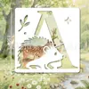 Plantilla Recortable Animales Más Vendida en Amazon 26 Alfanuméricos Plantilla Recortable para Pintar Ardilla Ciervo Plantilla DIY
