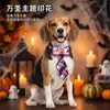 Coleira de Halloween para animais de estimação com gravata borboleta, estampas de abóbora, fantasma e caveira, coleira decorativa para gato e cachorro atacado
