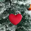 Amazon Corazón Accesorios para Árbol de Navidad Decoraciones Decoraciones Navideñas Adornos Colgantes Nuevos Adornos Colgantes Rellenos de Algodón de Terciopelo con Forma de Corazón