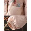 Material Original 2026 Sencilla Chaqueta de Algodón Resistente con Cuello Alto Bordado para Mujer, Nueva Chaqueta Ligera de Invierno Estilo Chino con Botones para Mujer