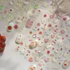 Tomoni Shell Light Pegatinas para Uñas Explosiones Primavera Pegatinas para Uñas Infantiles Pegatinas de Oso Fresa Mezcla para Uñas