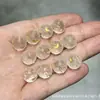 Coleção de Cristal Branco Natural, Contas de Abóbora, Contas de Flor de Maracujá, Acessórios Artesanais, Pulseiras DIY Feitas à Mão, Joias da Moda