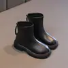 Botines Marrones para Mujer, Nuevo Otoño 2026 Estilo Británico, Botines Cortos Retro para Figuras Pequeñas, Botas de Moda Delgadas con Suela Gruesa