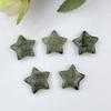 Amazon cristal natural 20mm cinco pontas estrela não porosa pendente pequena estrela ornamentos de pedra natural para comércio exterior