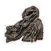 Cachecol de Caxemira para Mulheres 100% Caxemira Pura Outono e Inverno Novo Tecido Franja Pied de Poule Moda Cachecol Versátil