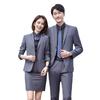 Traje Profesional para Hombre y Mujer Traje de Sarga Traje de Doble Botonadura Banco Empresa Negocios Otoño e Invierno Vestido Ropa de Trabajo