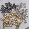 ABS plástico CCB chapeamento único pendurado grande buraco tee talão ouro prata preto diy colar pulseira pingente acessórios atacado