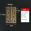 Bisagra Oculta de Cobre Puro Antiguo Chino para Puerta de Gabinete, Bisagra Plegable de Latón para Puerta de Madera, Bisagra para Caja de Madera de Alcanfor, Bisagra con Carcasa de Cobre Completo