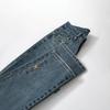 Pantalones de Cigarrillo Ajustados Elásticos de Cintura Alta Tela Gruesa Resistentes al Desgaste Anti-Arrugas Nuevos para Viajero Adelgazantes Elásticos con Relieve de Mezclilla Pantalones Cortos