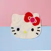 Fofo Desenho Animado Gato Kt Tecido de Feltro Toalha Corrente Bordada Selo Bordado com Suporte Adesivo Adesivo de Remendo para Roupas DIY