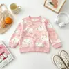 Comercio exterior colección nueva primavera y otoño 2026: Sudaderas casuales, cómodas, lindas y versátiles estilo caricatura para niños y niñas