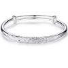 Pulsera S999 Plata Esterlina Filigrana Push-Pull Sólida Pulsera de Plata Pavo Real Pulsera de Plata Flor Borracha Femenina Joyería para Novia
