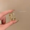 Brincos de Argola Largos de Três Camadas Estilo Luxo High-End para Mulheres com um Design Sofisticado e Elegante