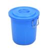 Bote de Basura Engrosado Comercial Doméstico Cocina Exterior Sanitario Cubo de Plástico 50L Gran Capacidad Industrial Cubo Redondo