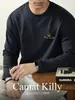 [Modal Nube Sensación 60S] Peso Pesado Modal 260g Estéreo 3D Alta Frecuencia Caída Camiseta de Manga Larga para Hombre