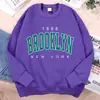 Tamaño Europeo Transfronterizo1898 Brooklyn Nueva York Estampado Ropa Hombre Jalar