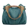 2026 Moda Coreana Versátil Casual Bolsa de Ombro Transversal Nova Retro Tendência Casual Bolsa de Lona para Mulheres