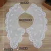 Bordado de Algodão Base de Tecido de Algodão Costura Gola Decorativa DIY Suéter Camiseta Gola Decorativa Acessórios para Vestuário