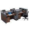 Escritorio de Oficina Guangzhou Mesa para 4 Personas con Sillas Combinación Pantalla Divisoria para 2 Personas Mueble Estación de Trabajo