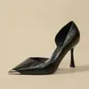 Zapatos de Tacón Alto Plateados para Mujer con Cortes Laterales, Impresionante Estilo Nuevo, Tacones Finos, Elegantes y Cómodos, Perfectos para Vestidos, Gama Alta 2026