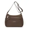 Bolsa Tiracolo de Compras Versátil Bolsa de Tecido de Nylon Impermeável Nova Bolsa Estilo Ocidental para Mãe Bolsa de Ombro Tendência Feminina Formato de Dumpling