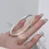 Pulsera de Plata de Paz y Alegría de Jiyan Plata Pura 9999 Esmalte Dorado Fortuna Auspiciosa Fat Donglai Pulsera de Plata de Ley Regalo