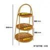 Cesta de Frutas Multicamadas Transfronteiriça Imitação de Rattan Trançado KTV Restaurante de Hot Pot Ao Redor do Fogão Cesta de Exibição de Doces Prato de Lanches Cesta de Armazenamento