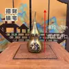 Cabaça de Cobre para Boa Sorte e Saúde, Cabaça Pequena de Cobre Puro com Abertura Superior, Oca de Tamanho Grande, Cabaça de 7cm Atrai-Fortuna