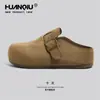 Zapatos Birkenstock Universales Forrados de Piel para Mujer 2025 Nuevo Otoño Suela Suave Cómodos Cálidos Zapatos de Algodón Birkenstock de Suela Gruesa