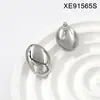 Al por mayor Meiyang MEIYANG Mismo Estilo Pendientes Huevo de Ganso Atmósfera de Mil Oro~Postes de Pendientes de Acero de Titanio Tridimensionales Completos Simples